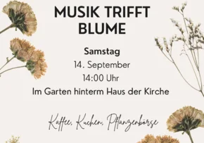 2024 09 14 Plakat Musik trifft Blume | Foto: EKM